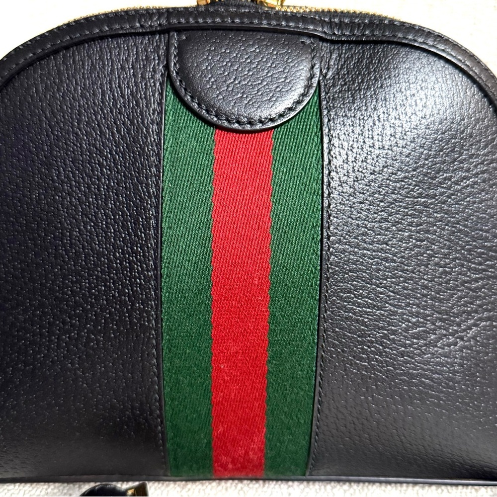 Authentic Gucci Ophedia Dome crossbody bag black leather - Picture 11 of 15